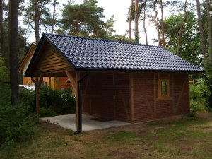 Carport mit Sauna